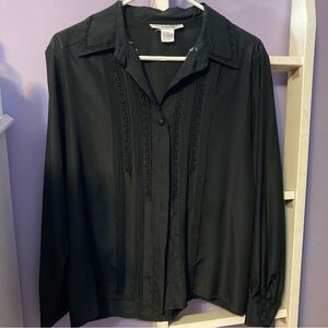 Vintage black button up